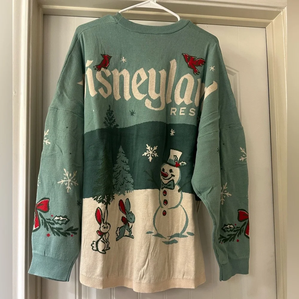 Disney Parks Holiday Mickey Mouse Spirit Jersey Sweater NWOT - Picture 3 of 5